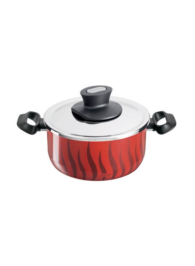 Tefal Tempo Flame Stewpot, Size 16 cm, Red - 220091016 Red