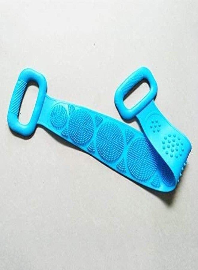 Trusmile Double Side Shower Exfoliating Belt Removes Bath Towel body scrubber belt Silicone Body Back Scrubber Multi color 1 PC - Image 2