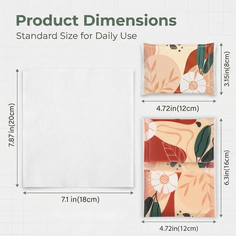 Rainflow 22 Packs Travel Tissue Packs - Pocket Tissues Travel Size 3-Ply Paper for Weddings, Parties, and Travel - Image 2