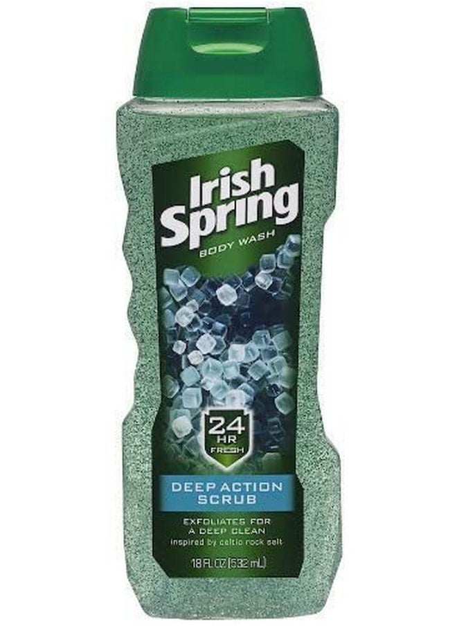 Irish Spring Body Wash Deep Action Scrub 18 Fl Oz (Pack Of 2)  - Image 4
