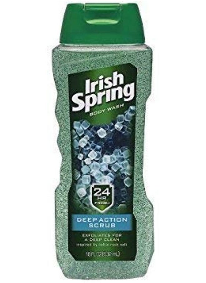 Irish Spring Body Wash Deep Action Scrub 18 Fl Oz (Pack Of 2)  - Image 5