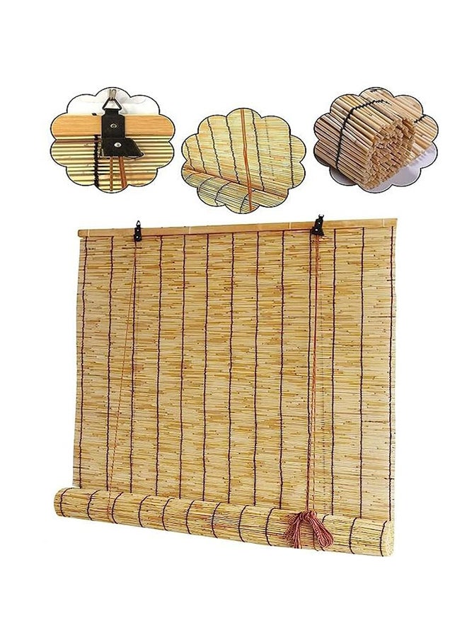 HOME TASTE Outdoor Light Filtering Bamboo Blinds And Natural Wood Shades - Window Shades, Curtains, And More For Indoor And Outdoor Elegance (100Cm 1-Pieces) - Image 1