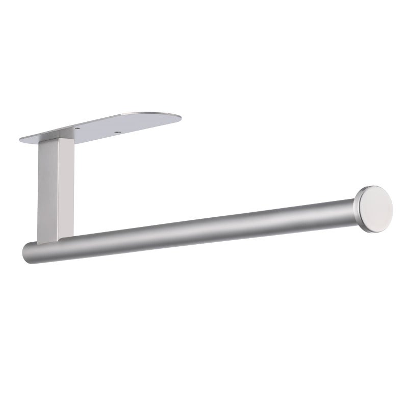 Honmein Paper Towel Holder  Upgrade Sus304 Stainless Steel Paper Towel Holder Under Cabinet  Bend-Resistant  Self-Adhesive Or Drill Mounting (Silver) - Image 1