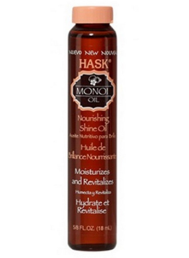 HASK Monoi Nourishing Shine Oil .63 Oz (Pack Of 4)