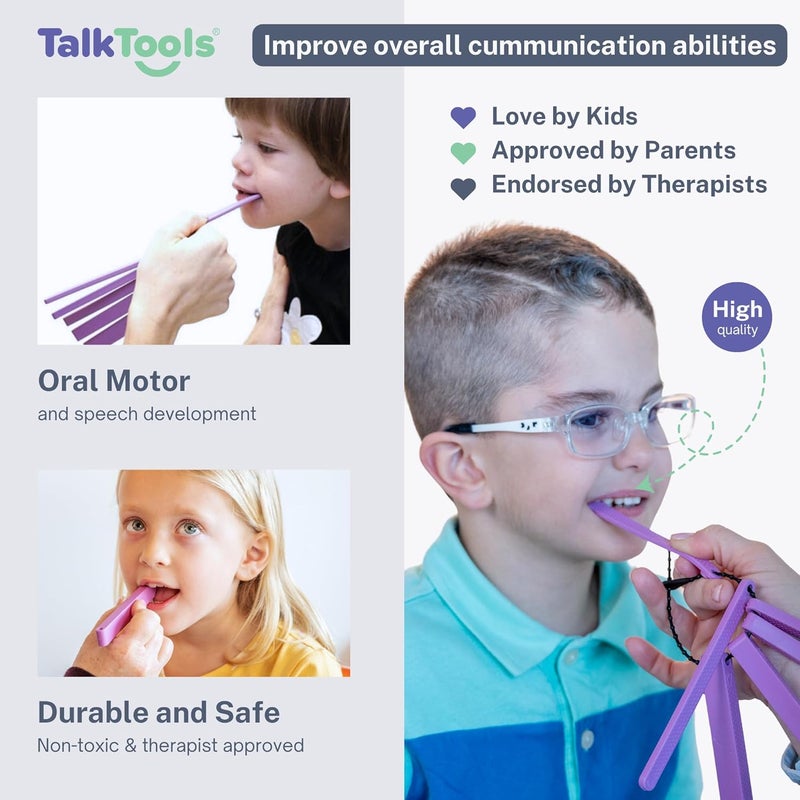 TalkTools Dental Bite Blocks Kit - Jaw Grading for Optimal Oral Motor Skills Development | Suitable for Kids and Adults Seeking Enhanced Jaw Stability and Control - Purple (2 Pack) - Image 4
