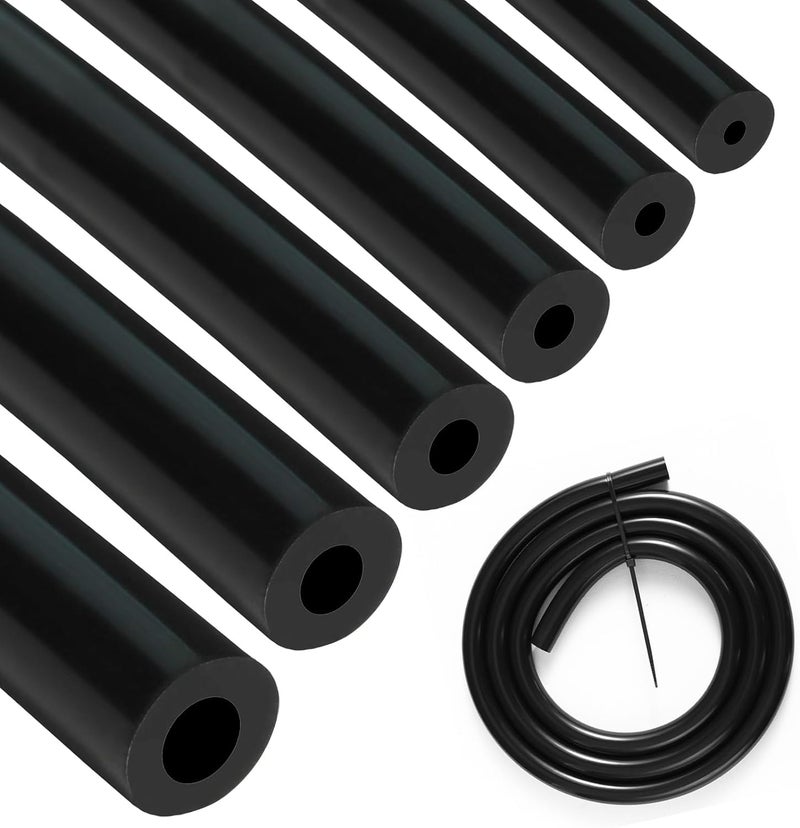 Generic MLMUPX Silicone Vacuum Hose Automotive,3mm 4mm 5mm 6mm 8mm 10mm Inner Diameter High Performance Vacuum Lines Kit,high Temp Silicone Tubing,black (3mm+4mm+5mm+6mm+8mm+10mm Inner Diameter, Black)  - Image 1