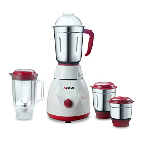 Activa Pluto 4 Jar 650 Watts Mixer Grinder (ABS BODY) comes with 2 year warranty - Image 1