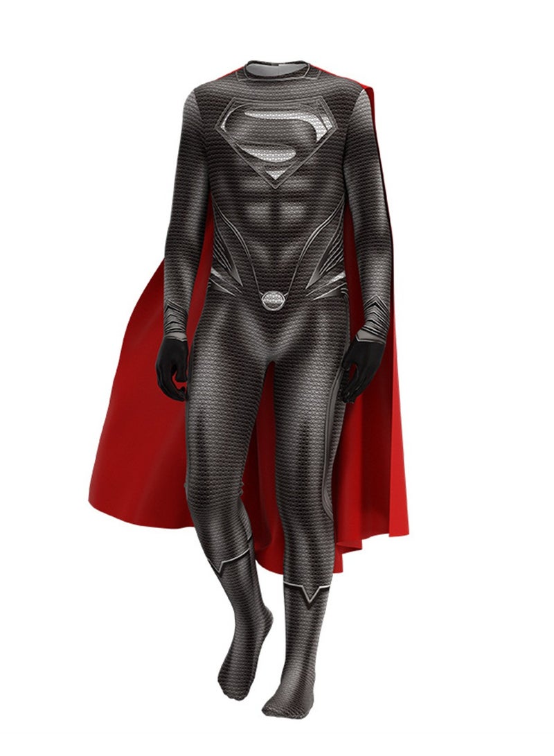 Man of Steel cos Superman hero Clark Kent jumpsuit adult children's performance costume tights suit stage dress up costume - Image 1