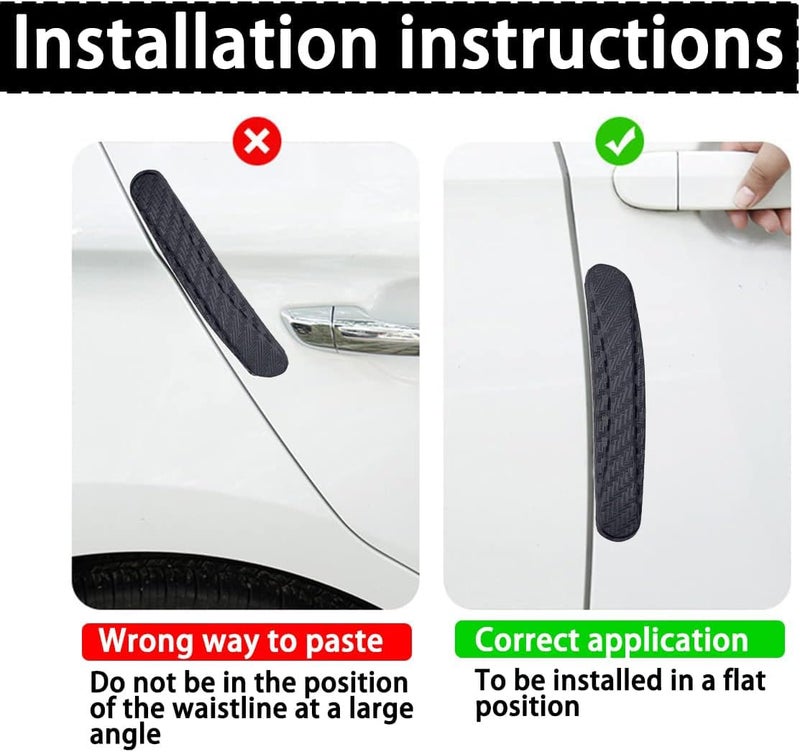 SIPL Car Door Edge Guard Protector – Durable, Shock-Absorbent Door Edge Protector |Heavy Duty Rubber Car Door Guard|Universal Door Accessories for Protection – Compatible with All Cars (Set of 4) - Image 3