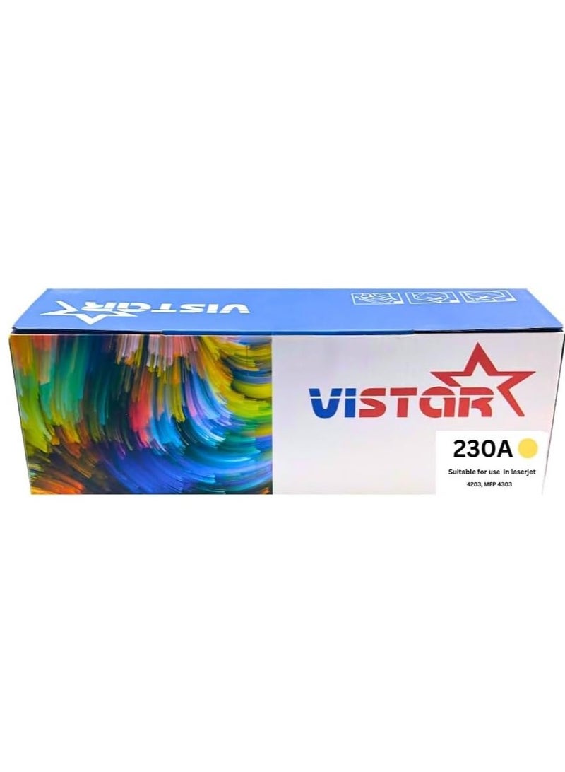 خرطوشة حبر Vistar 230A بديلة متوافقة مع طابعة 4203، طابعة MFP 4303 صفراء