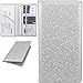 Miunice Car Registration and Insurance Holder Bling Premium Pu Leather Vehicle Glove Box Organizer Prefect Leather License Registration Holder for Driver License Cards Essential Documents Silver - Image 2