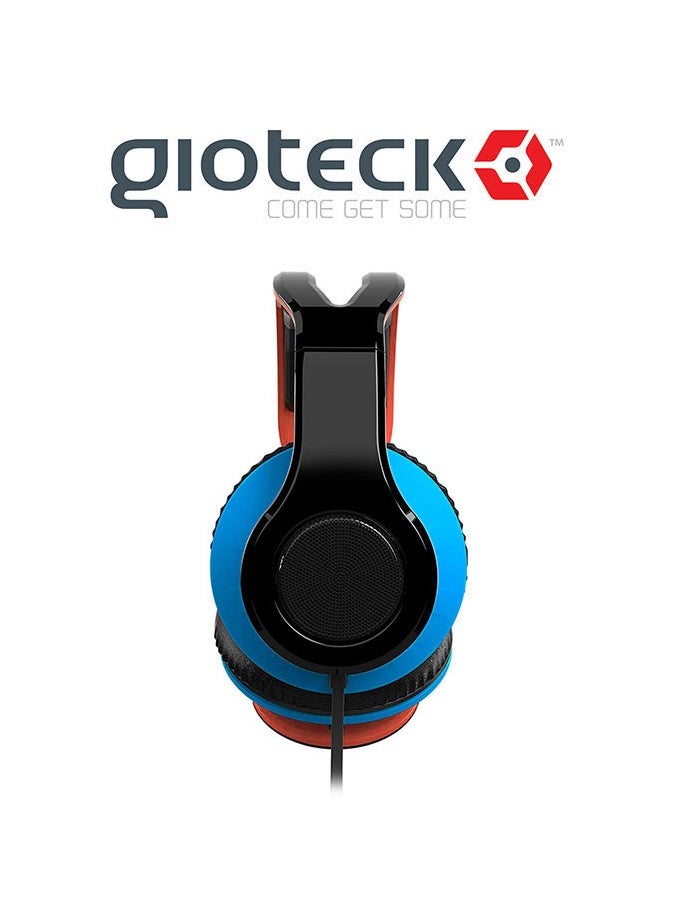 Gioteck - Gioteck TX-30 Stereo 'Game & Go' Wired Headset Orange/Blue - Image 1