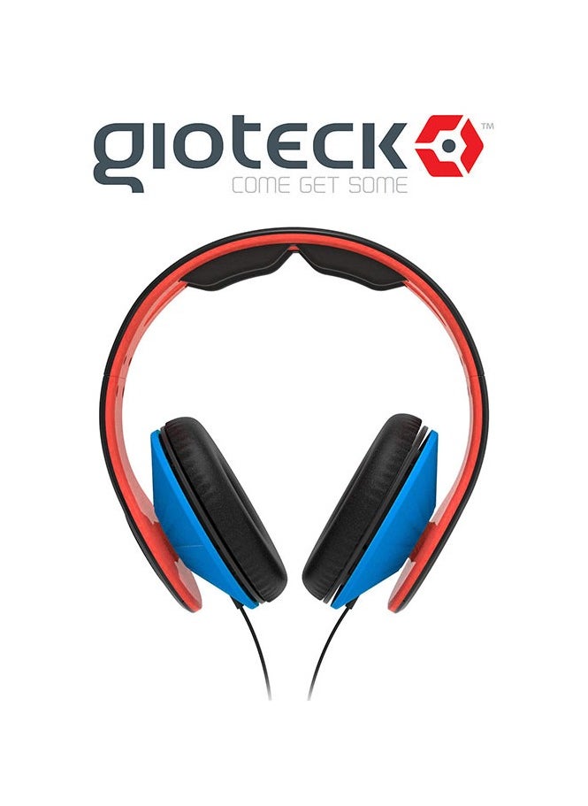 Gioteck - Gioteck TX-30 Stereo 'Game & Go' Wired Headset Orange/Blue - Image 1