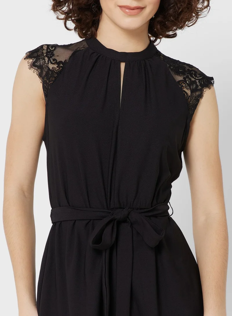 VERO MODA Tie And Lace Detail Dress