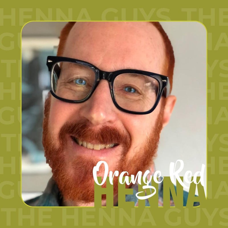 The Henna Guys عبوة واحدة من صبغة الحناء الحمراء/البرتقالية للشعر واللحية 100 جرام - لون شعر طبيعي، صبغة شعر نباتية - شركة الحناء - Image 3