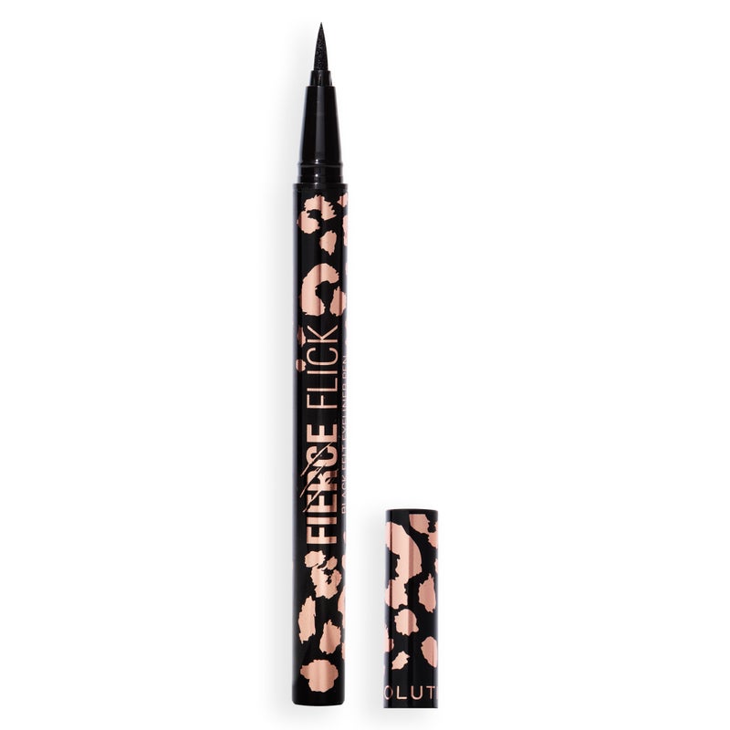 Makeup Revolution Revolution Fierce Flick Felt Eyeliner Pen Black - Image 2