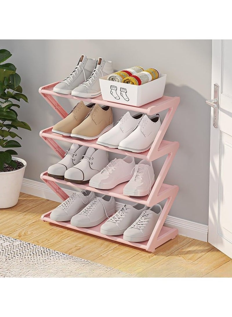 LINGWEI Shoe Rack – Stackable Multi-Layer Shoe Storage Organizer, Space-Saving Vertical Shoe Shelves for Entryway, Closet, Hallway, Bedroom – Ideal for Heels, Boots, and More  - Image 1