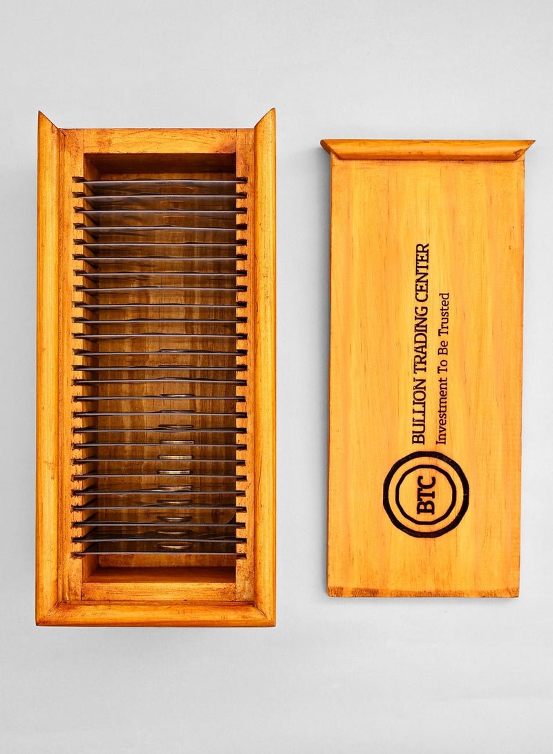 BTC Silver Bar Wooden Box for 25 Cards - Image 5