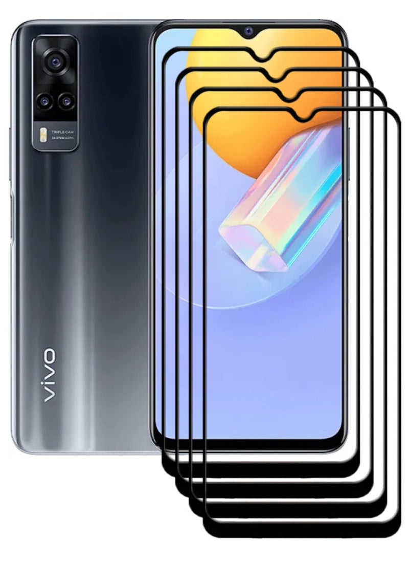 ACLIX 4 Pieces Antistatic ESD Dustproof Premium Quality High Definition Tempered Glass Screen Protector Designed For vivo Y51 (2020) - Image 1