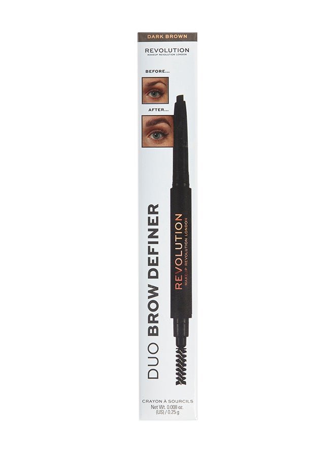 REVOLUTION Duo Brow Definer Pencil Dark Brown