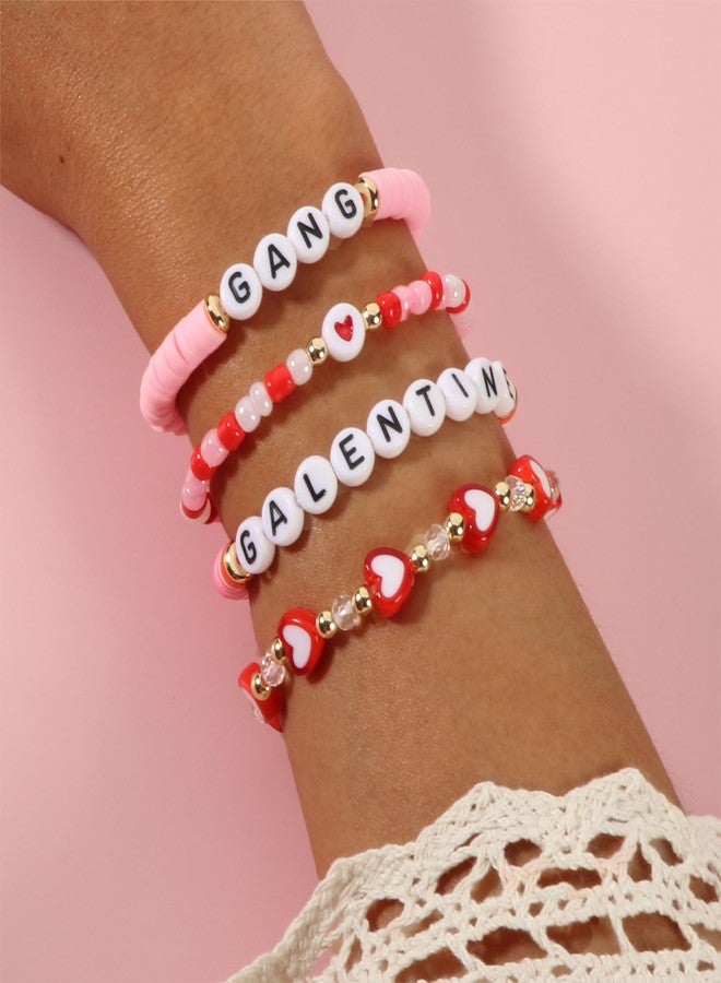 AULSIEY Galentines Gifts Friendship Bracelets for Women Teens, Valentines Gifts for Best Friend Sister Bestie, Galentines Party Favors for Friends, Best Friend Bracelets - Image 4