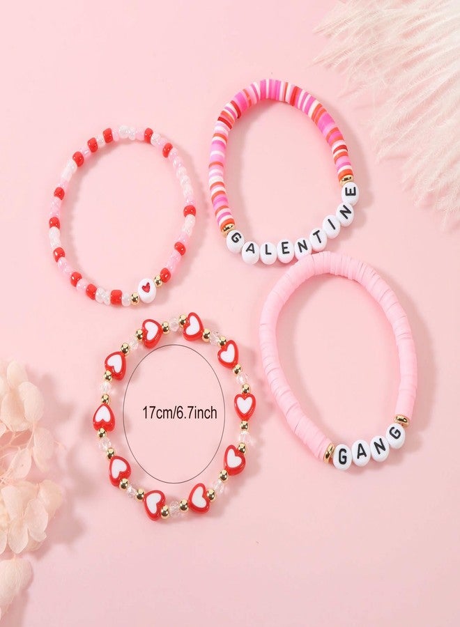AULSIEY Galentines Gifts Friendship Bracelets for Women Teens, Valentines Gifts for Best Friend Sister Bestie, Galentines Party Favors for Friends, Best Friend Bracelets - Image 2