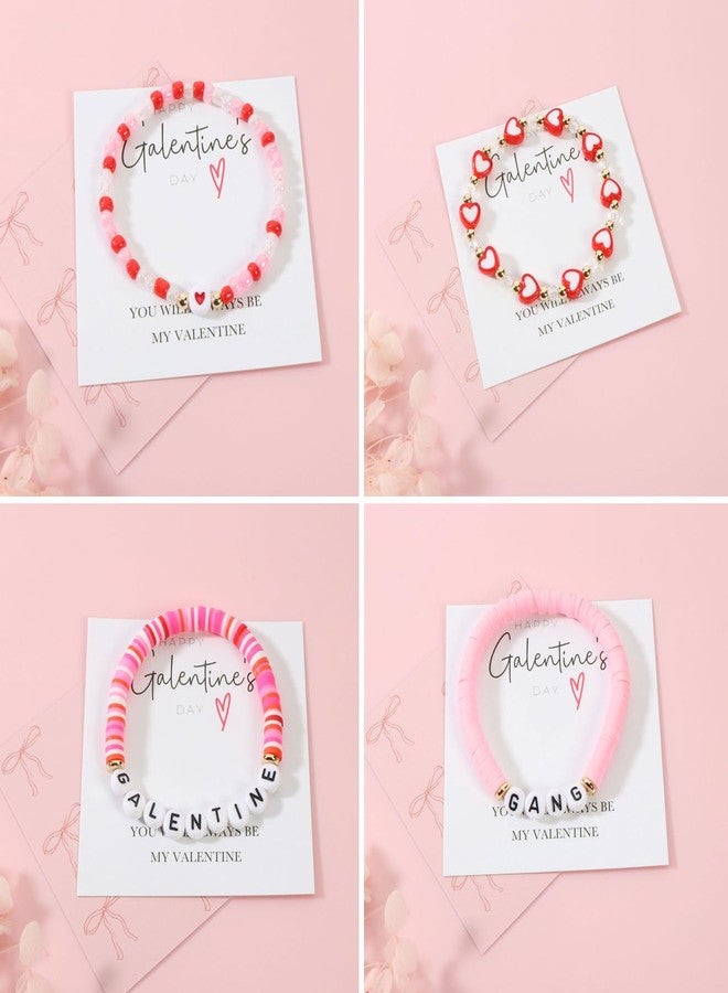 AULSIEY Galentines Gifts Friendship Bracelets for Women Teens, Valentines Gifts for Best Friend Sister Bestie, Galentines Party Favors for Friends, Best Friend Bracelets - Image 5