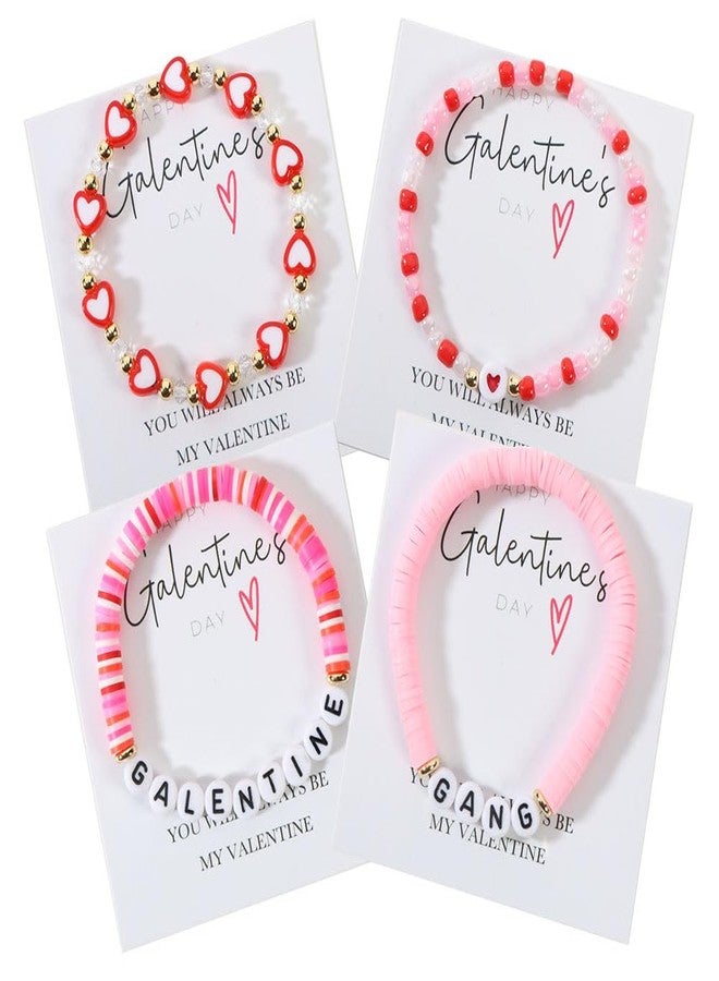 AULSIEY Galentines Gifts Friendship Bracelets for Women Teens, Valentines Gifts for Best Friend Sister Bestie, Galentines Party Favors for Friends, Best Friend Bracelets - Image 1