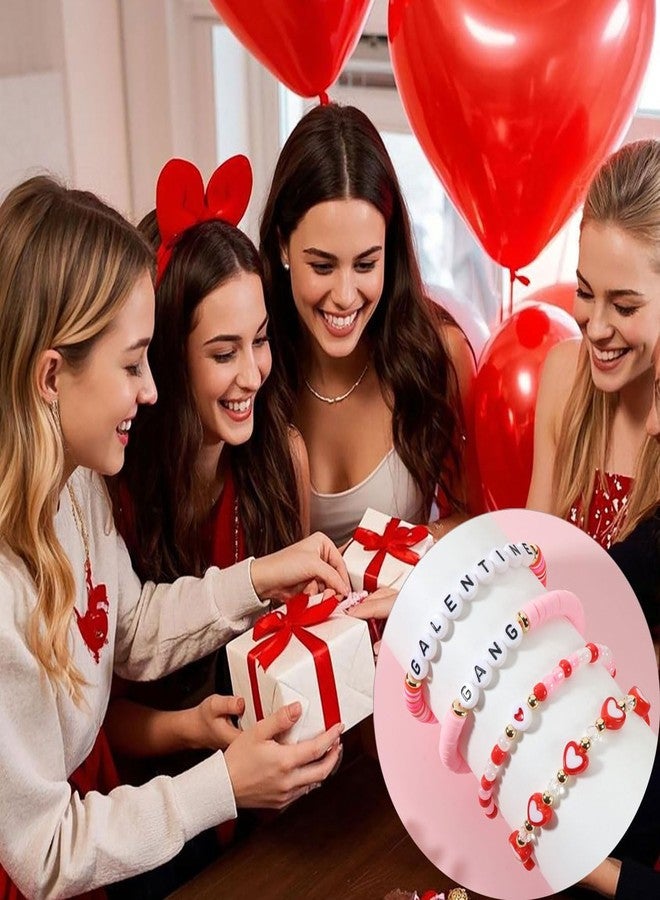 AULSIEY Galentines Gifts Friendship Bracelets for Women Teens, Valentines Gifts for Best Friend Sister Bestie, Galentines Party Favors for Friends, Best Friend Bracelets - Image 3