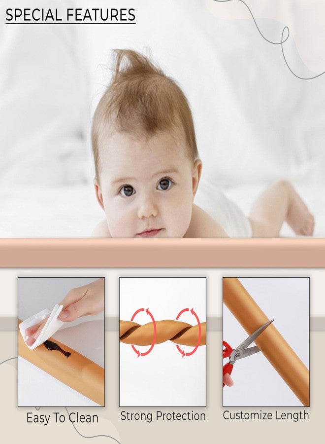 BEMBIKA Baby Proofing Edge & Corner Guards Furniture Edge Guard of Table, Bed, Kitchen Counter top, Toddlers & Child’s Safety - (L-Shape)(Peach) - Image 3