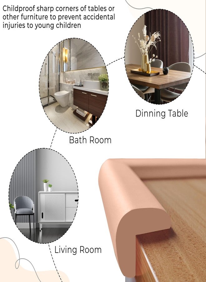 BEMBIKA Baby Proofing Edge & Corner Guards Furniture Edge Guard of Table, Bed, Kitchen Counter top, Toddlers & Child’s Safety - (L-Shape)(Peach) - Image 5