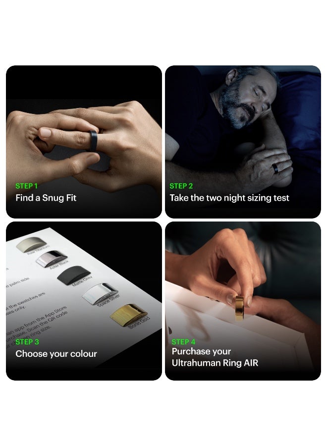 ULTRAHUMAN ULTRAHUMAN Ring AIR Sizing Kit | Choose from Sizes 5-14 | Sizing Guide for Your Smart Wearable Ring - Image 3