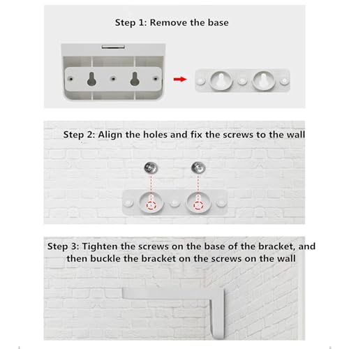MX 4-Inch CCTV Camera Wall Mount Bracket — L-Type Dome Camera Stand for Indoor/Outdoor Installation, Sturdy Metal Mount, Grey — Security Camera Wall Bracket - Image 4