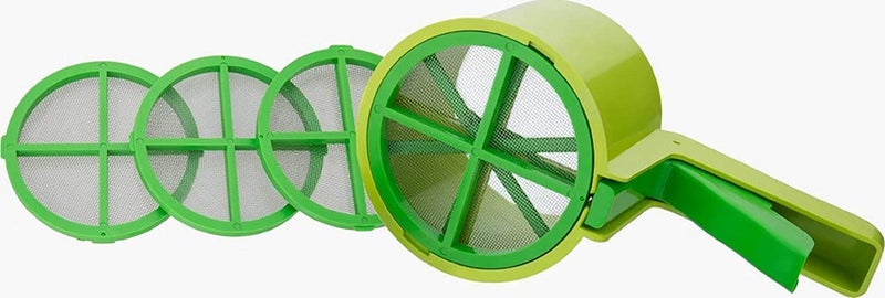 HETARMI ENTERPRISE Hetarmi Flour Sifter Flour Strainer Flour Sifter Strainer Plastic Atta Shifter Sieves Chalani with Press Handle 3 in 1 Multicolor - Image 2