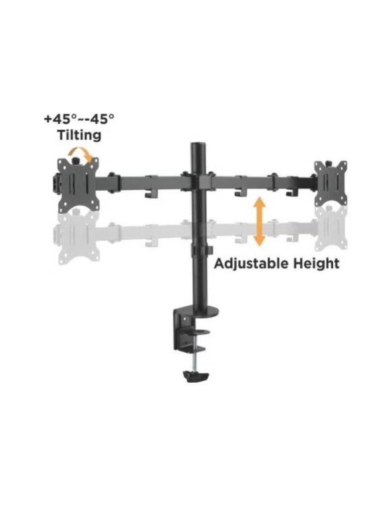 Stargold Articulating Dual Monitor Mount Black - Image 2