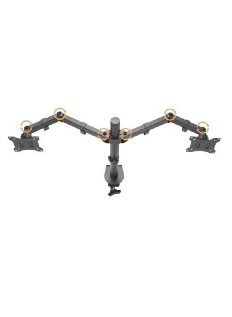 Stargold Articulating Dual Monitor Mount Black - Image 4