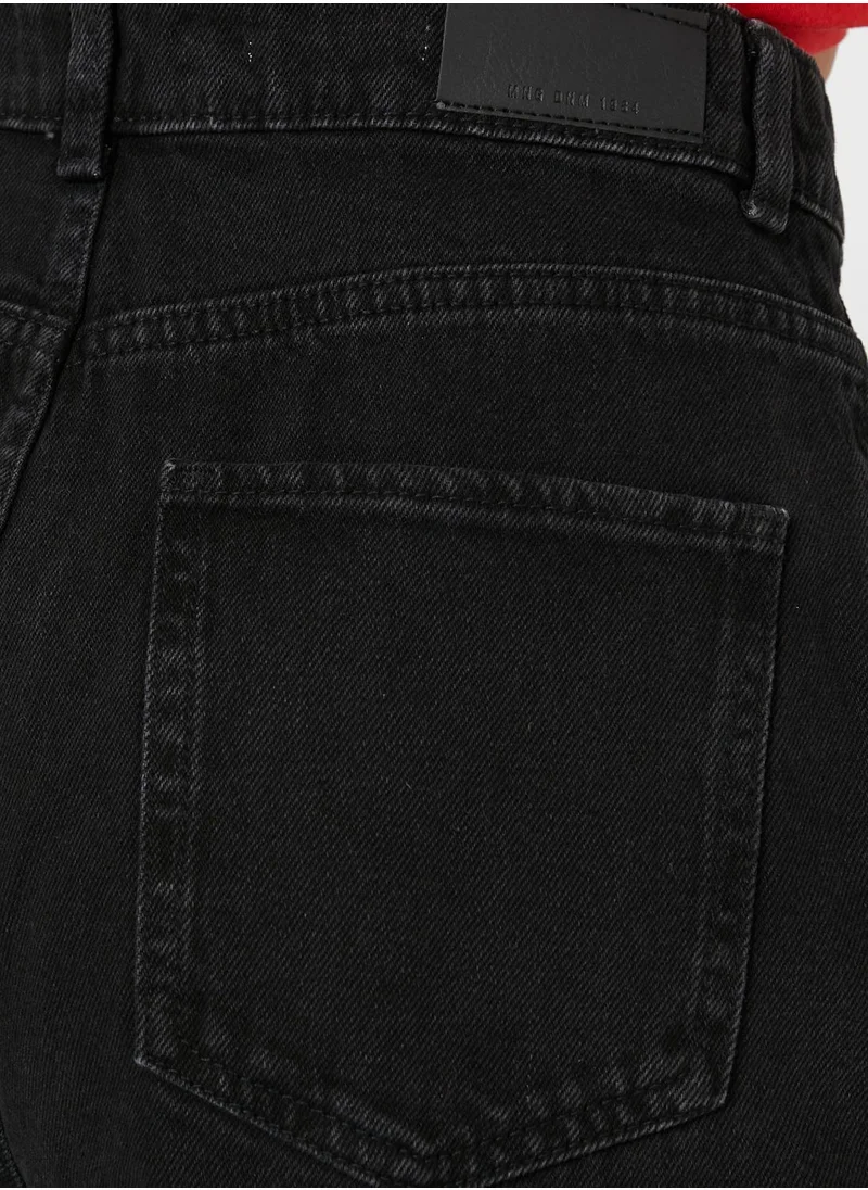 MANGO Denim Mini Shorts
