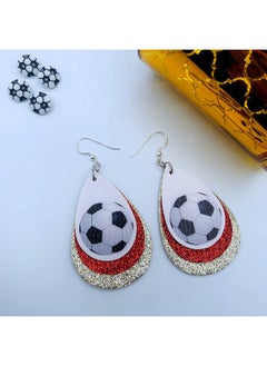 Soccer Earrings - Soccer Moms Jewelry - Soccer Ball Earrings - Soccer Accessories (Red & Silver) - pzsku/ZC9B24D3AA446021DBE8AZ/45/_/1735816702/52eb52b3-f2f9-41df-b172-576336b6391f