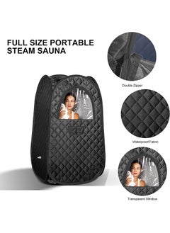 Arabest Single Person Sauna, Portable Steam Sauna Full Body, Newly Upgraded Large Space Sauna, Quick-Folding Sauna Spa Tent (Black)  - Image 5