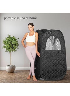 Arabest Single Person Sauna, Portable Steam Sauna Full Body, Newly Upgraded Large Space Sauna, Quick-Folding Sauna Spa Tent (Black)  - Image 4