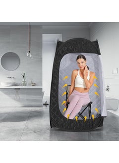 Arabest Single Person Sauna, Portable Steam Sauna Full Body, Newly Upgraded Large Space Sauna, Quick-Folding Sauna Spa Tent (Black)  - Image 2