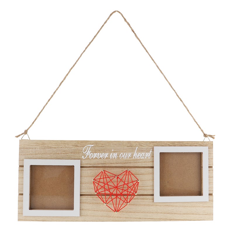2 Sets Mom Picture Frame DIY Picture Display Tool String Art Heart Picture Photo Frame - Image 1