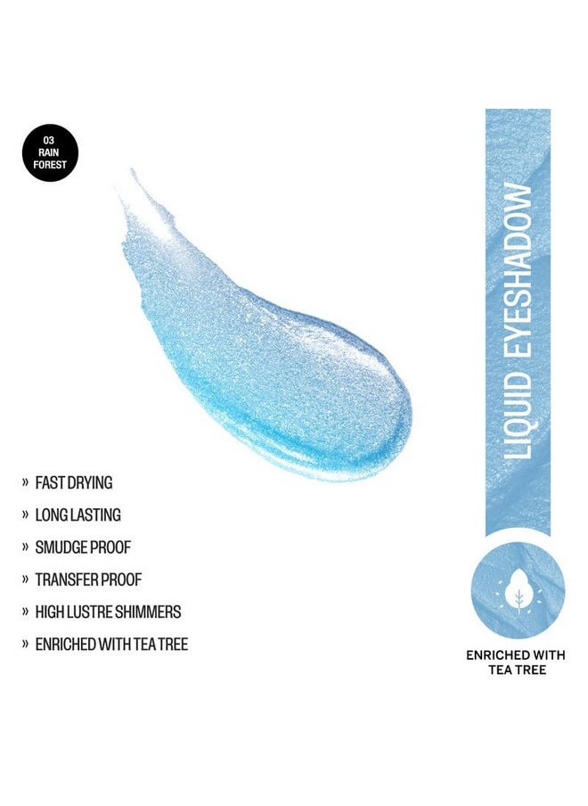 Insight - Cosmetics Liquid Eyeshadow | Waterproof | Smooth Glide Formula | Highly Pigmented Eyeshadow With Radiant Shimmer Finish | Non-Transfer, Insta Dry, Long Wearing Eyeshadow(3 Gm), Rain Forest - Image 1