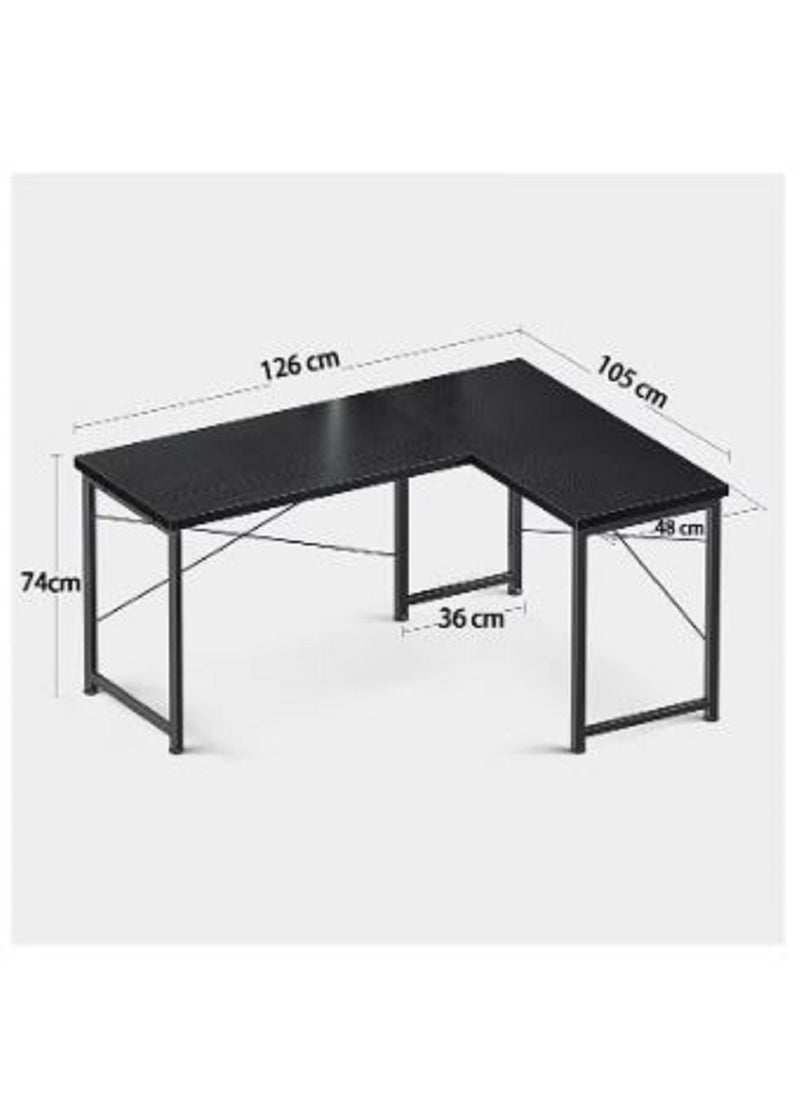 AGD L Shaped Desk Computer Corner Desk Home Office Writing Workstation  - Image 4