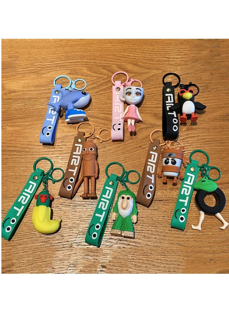 ART 1pc Italian Tong Tong Tong Sahour Keychain Cute Design Durable Key Chain Keyring Keyring Suitable for Bags - Image 3