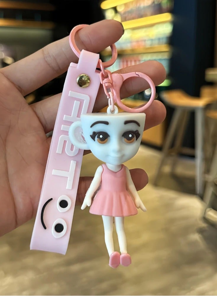 ART 1pc Italian Tong Tong Tong Sahour Keychain Cute Design Durable Key Chain Keyring Keyring Suitable for Bags - Image 1