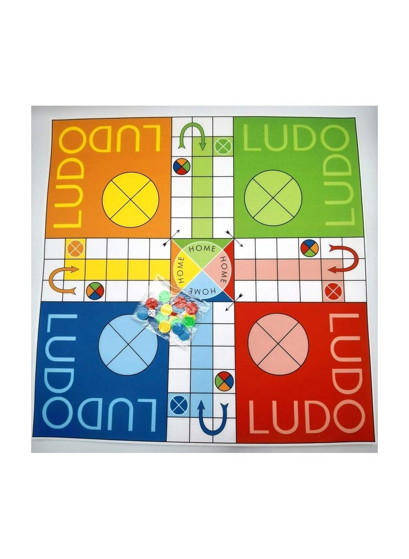 Ludo Board Game Set for 6+ Years Kids Adults, Indoor Ludo Board Game, Travel Strategy Dice Game for 4 Players, Classic Family Board Games  - Image 2