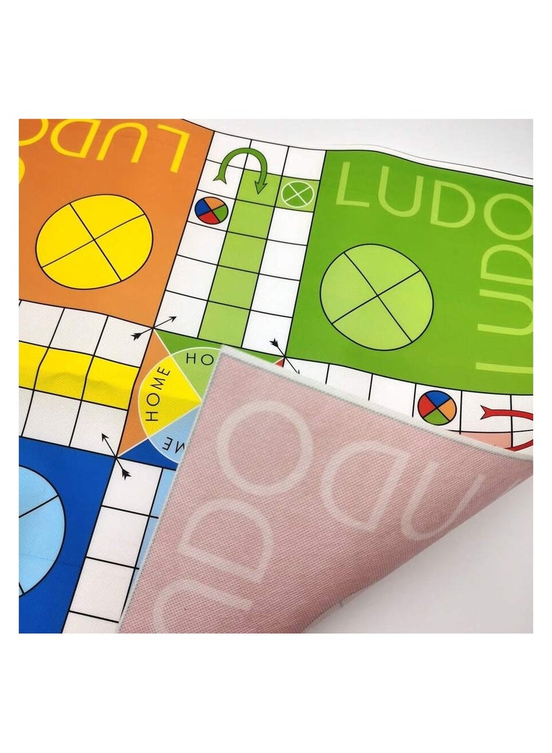Ludo Board Game Set for 6+ Years Kids Adults, Indoor Ludo Board Game, Travel Strategy Dice Game for 4 Players, Classic Family Board Games  - Image 3