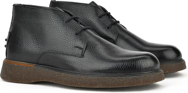 Ziya , Men's Leather Boots 1331007Z3048 Black