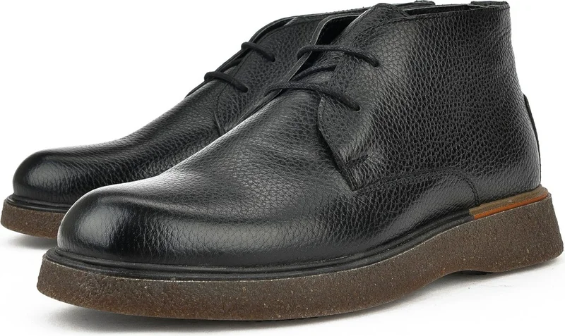 Ziya , Men's Leather Boots 1331007Z3048 Black